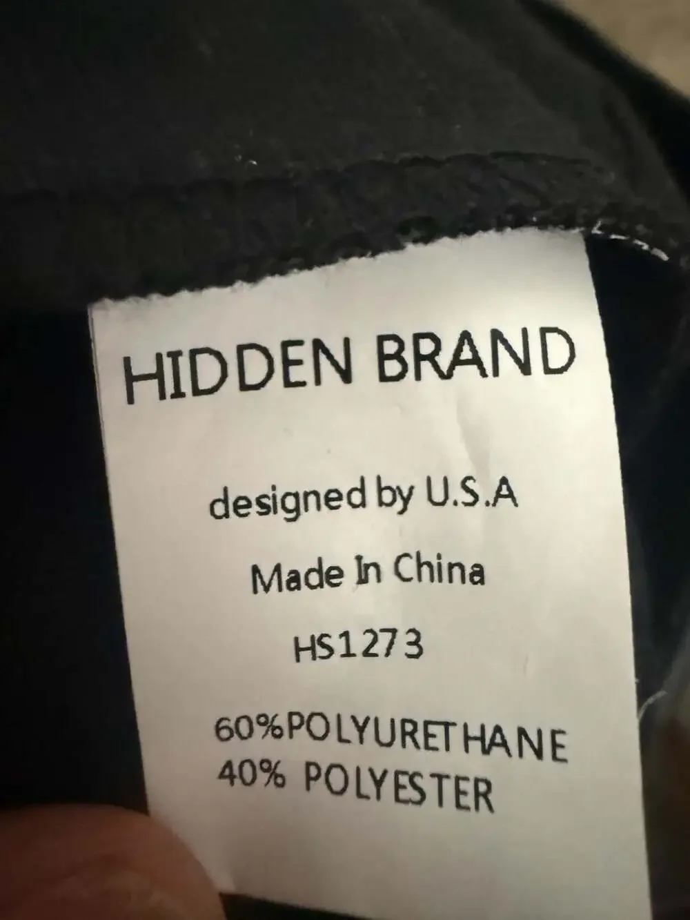 Hidden Brand Black Faux Leather Mini Skirt Size M HS1273
